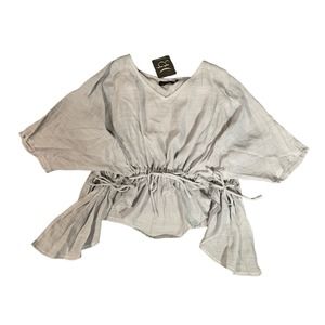 Gaya silk/cotton drawstring Gista Top